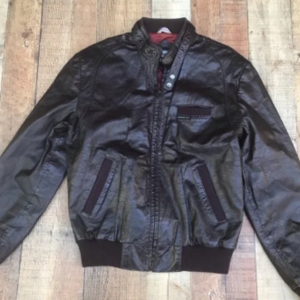 Members Only Leather Jacket.